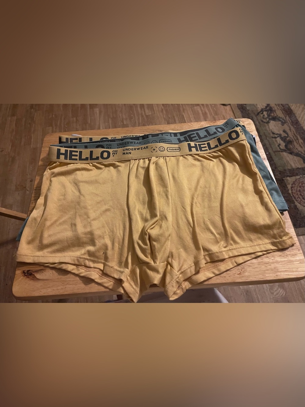 4 pair-Hello  Men's Underwear Boxer Briefs size XXL-NWOT